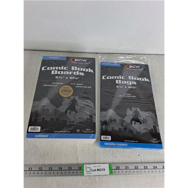 Comic Book Boards and Bags, Sealed