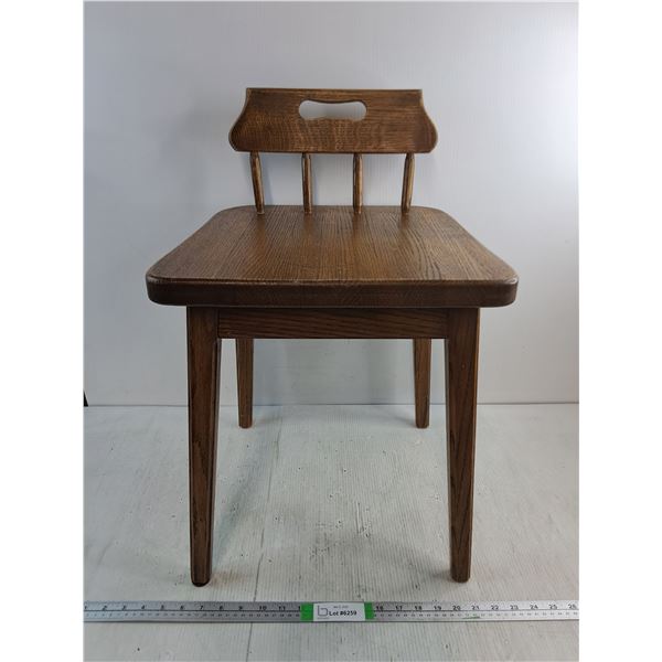 Wooden Entrance Hallway Chair-24" Tall - Cannot Ship