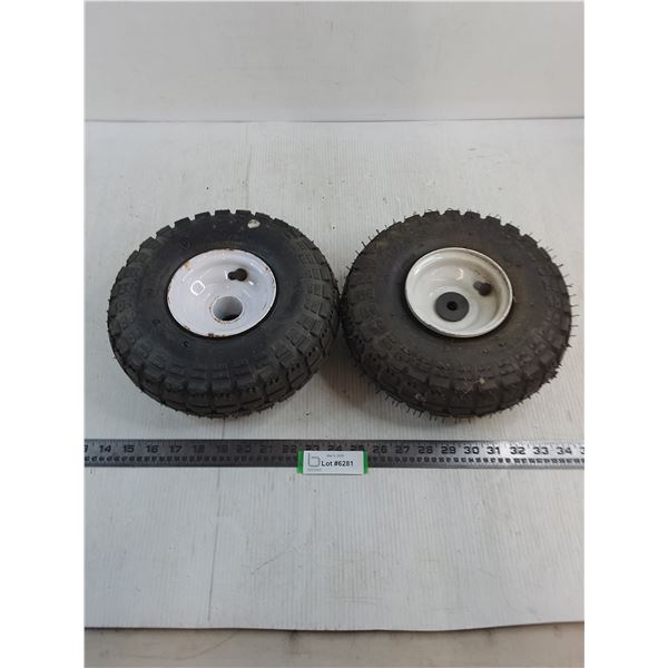 (2) Inflatable Utility Tires w/5" Rims (Innova & Super East Tires)