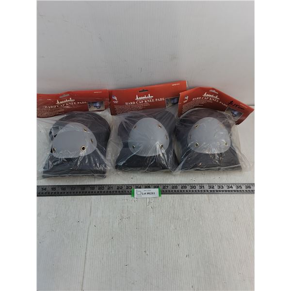 (3) New Pair of Hard-Cap Knee Pads
