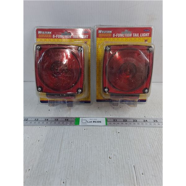 (2) (NIB) 6-Function Tail Light