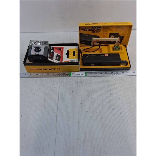 (2) Vintage Kodak Cameras in Original Box-Starmite II and Tele-Ektralite