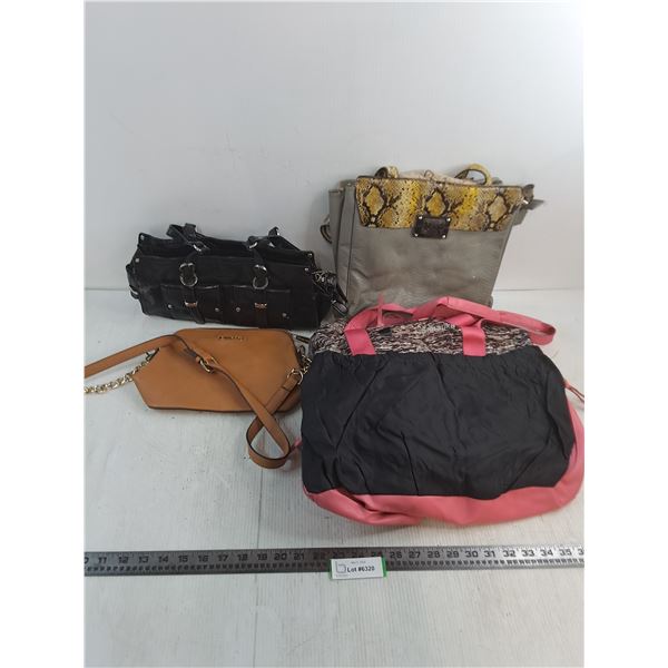 (4) Assorted Ladies Hand & Shoulder Bags (Linea Verdi, Michael Kors, Marika, Guess)