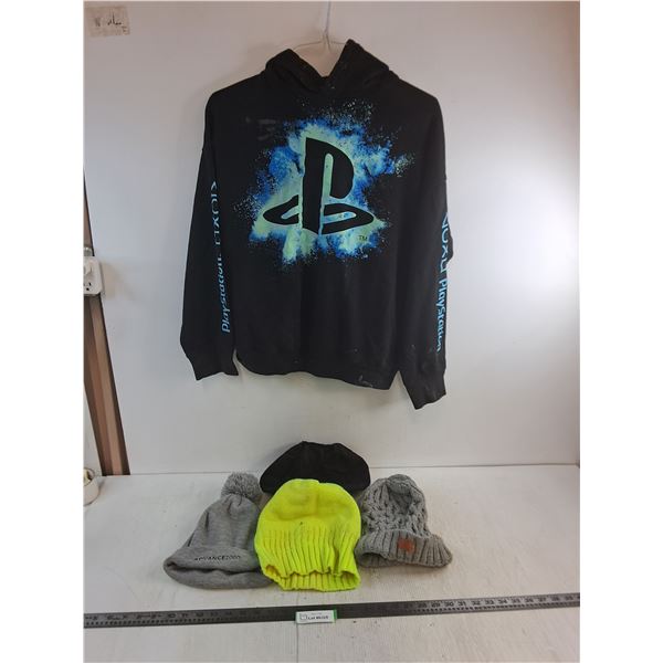 Playstation Medium Hoodie, 3 Toques & Dust Cover