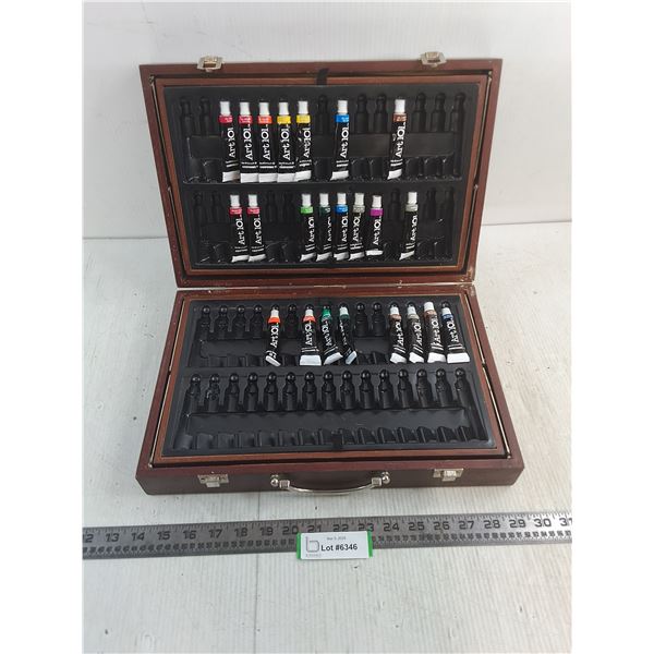 Wooden Paint Supplies Kit w/Contents - PICK UP