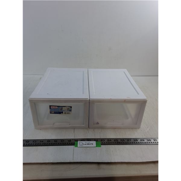 (2) Sterilite Storage Drawers