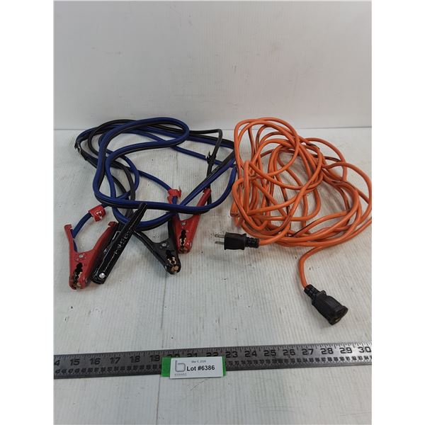 12' Jumper Cable, 36' Extension Cord As Is