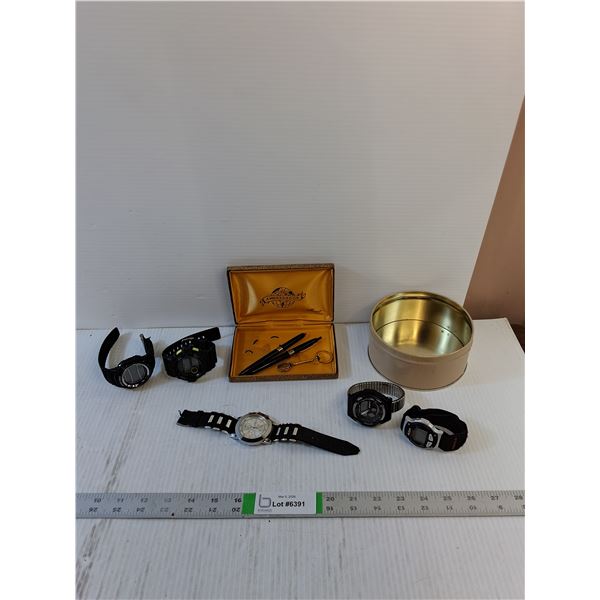 Watches (No Power) Ambassador Pens (As Is)