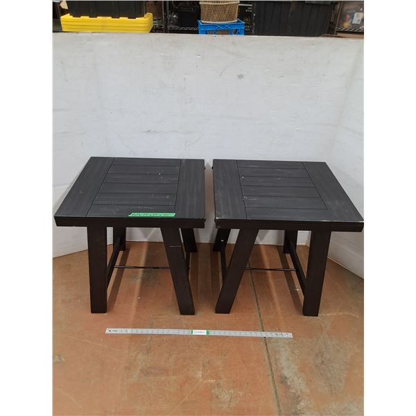 * (2) End Tables 24" x 24" x 25" - Cannot Ship