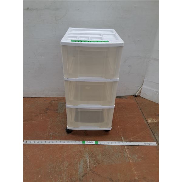 * 3 Drawer Cabinet- Plastic - Cannot Ship