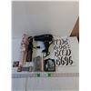 Image 1 : Assorted Misc- Hair Dryer, Straightener,  Curler- Sticker Letters, Flasks, Small Batteries