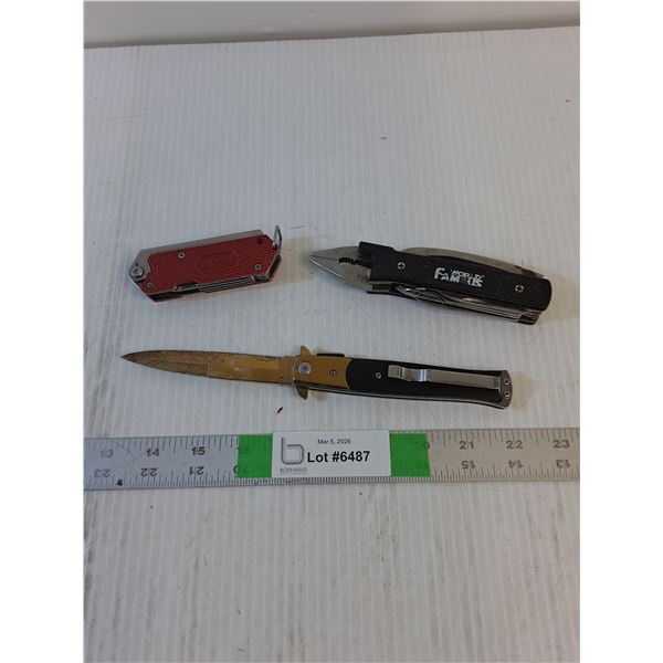 Knife (As Is) , Zippo Fire Starter Tool, World Famous Multi-Tool