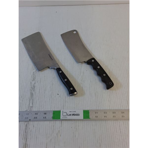 (2) Meat Cleavers- Cuisinart/Meyerco - 6"
