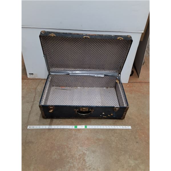 * Vintage Trunk/Suitcase - 30 1/4" x 10 1/2" x 17" Cannot Ship