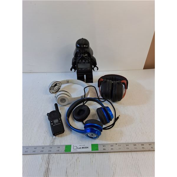 Headphones, Darth Vader Clock, As Is