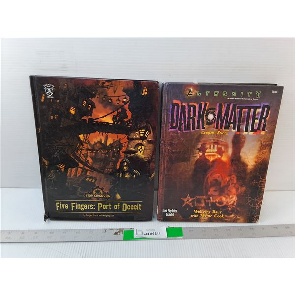 (2) Gaming Books- Five Fingers: Port of Deceit & Alternity Dark Matter: Campaign Setting