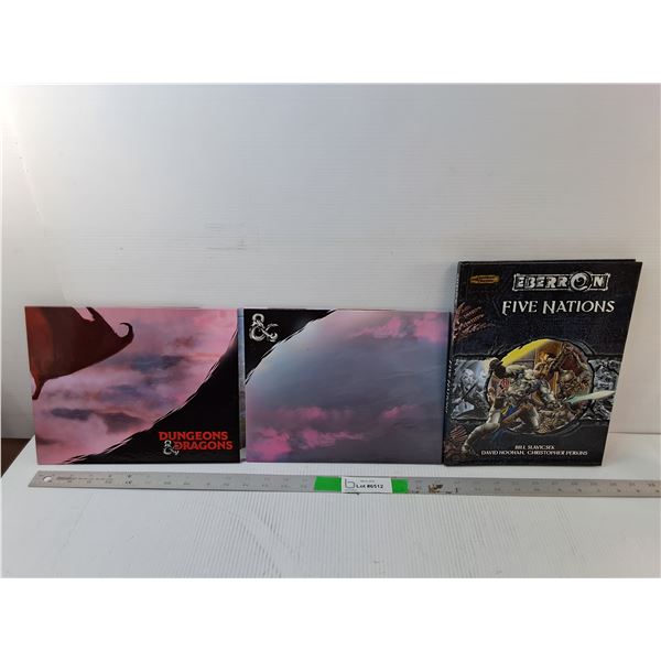 (2) Dungeons & Dragons Books- Panel Guide & Five Nations Guide