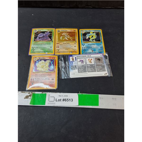 (5) Pokemon Cards & Cases- Cannot Authenticate