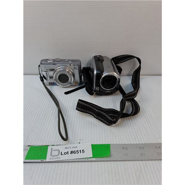 JVC Digital Videocamera & Lumix Digital Camera- Both As Is