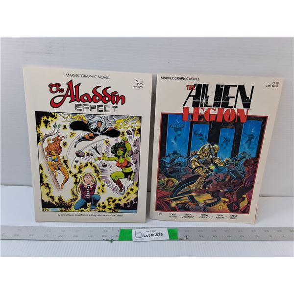 (2) Marvel Graphic Novels- The Aladdin Effect & The Alien Legion