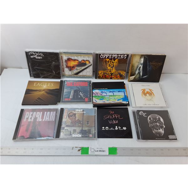 (12) CDs- The Eagles, Offspring, Pearl Jam, Misc.