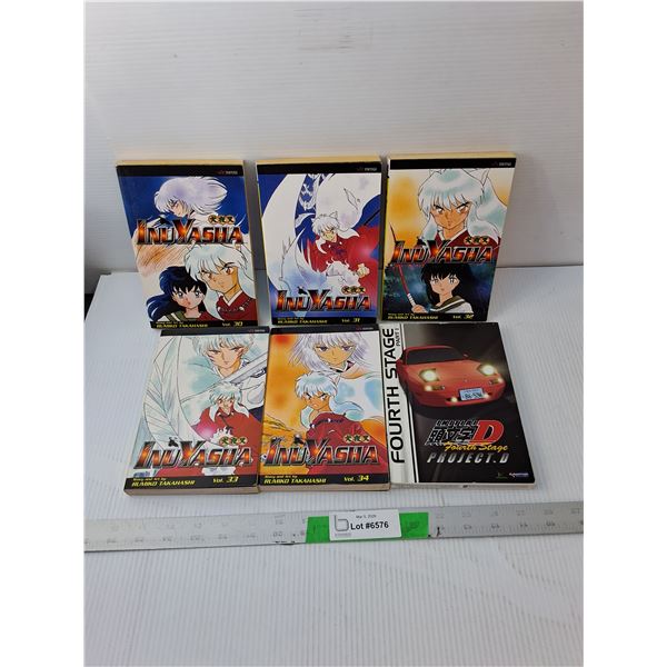 (5) Inuyasha Books & Fourth Stage DVDs