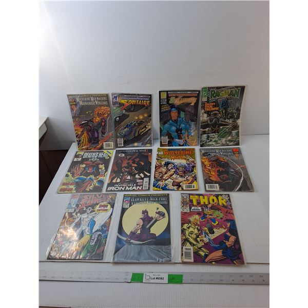 (11) Comics- Silver Surfer, The Mighty Thor, Ragman, Misc.