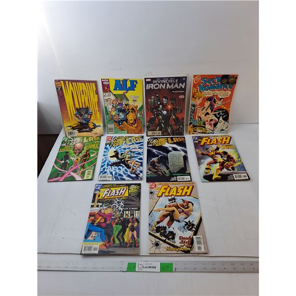 (10) Comics- The Flash, Alf, Secret Romance, Misc.