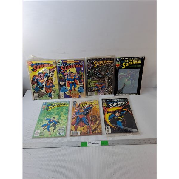 (7) Superman Comics