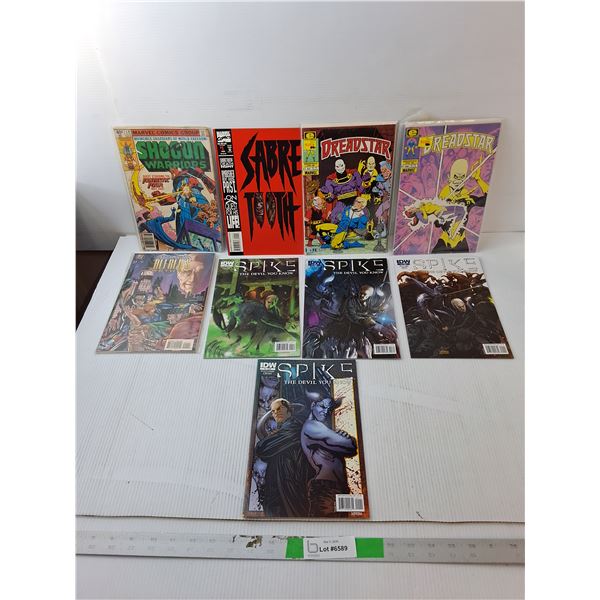 (9) Comics- Dreadstar, Spike: The Devil You Know, Sabretooth, Misc.