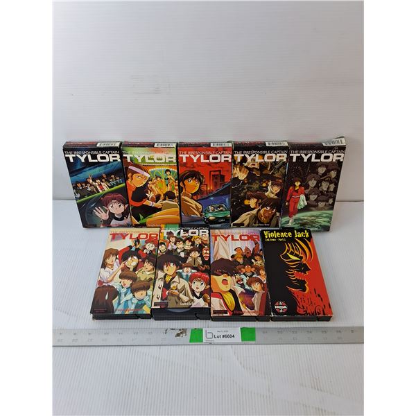 The Irresponsible Captain Tylor & Violence Jack VHS Tapes