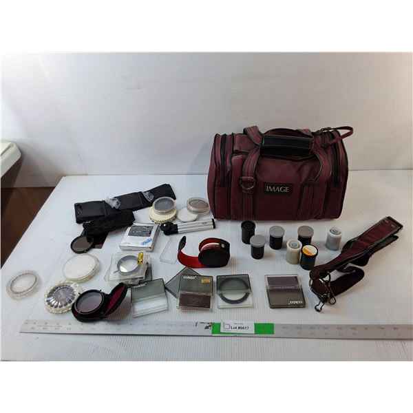 Camera Accessories- Film, Lenses, Bag, Misc.