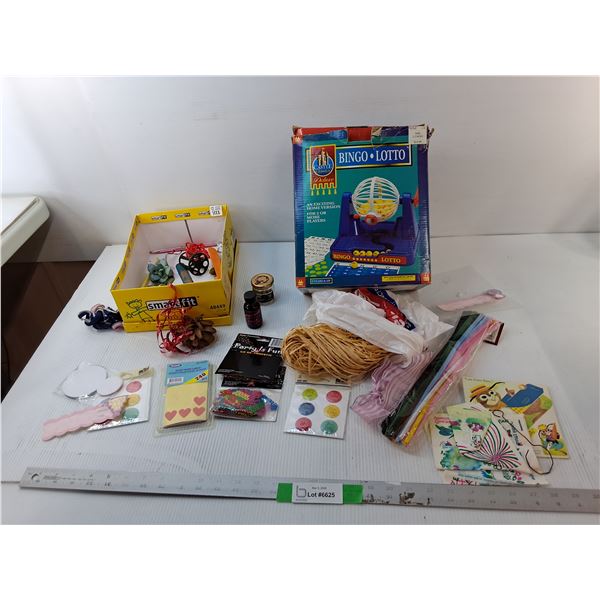 Craft Supplies & Bingo Game