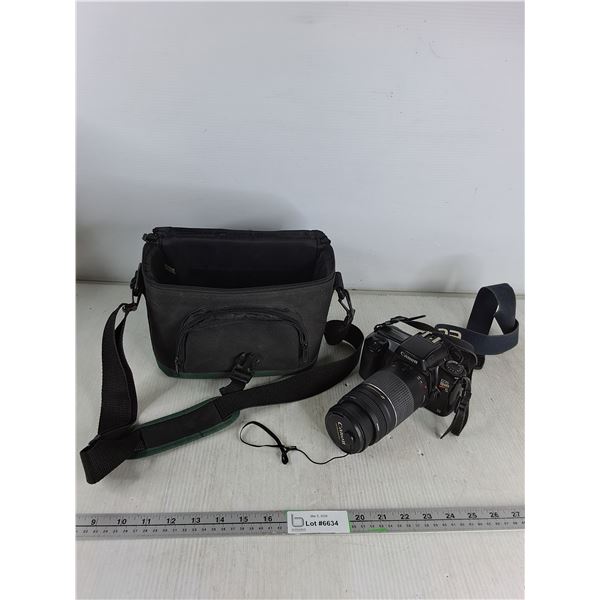 Canon EOS Rebel Camera- Untested with Case