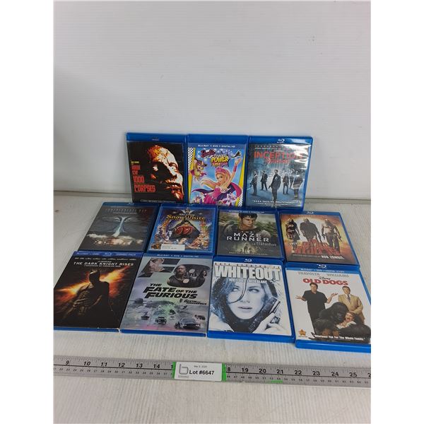 (11) Various Blu-Ray Disc- As Is