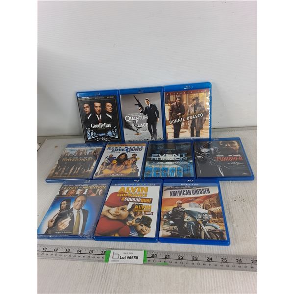 (10) Various Blu-Ray Discs- As Is