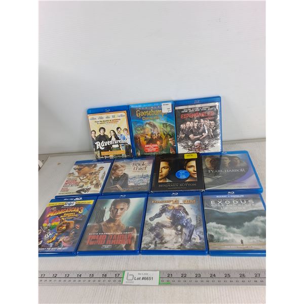 (11) Assorted Blu-Ray Discs- Book Thief, Madagascar