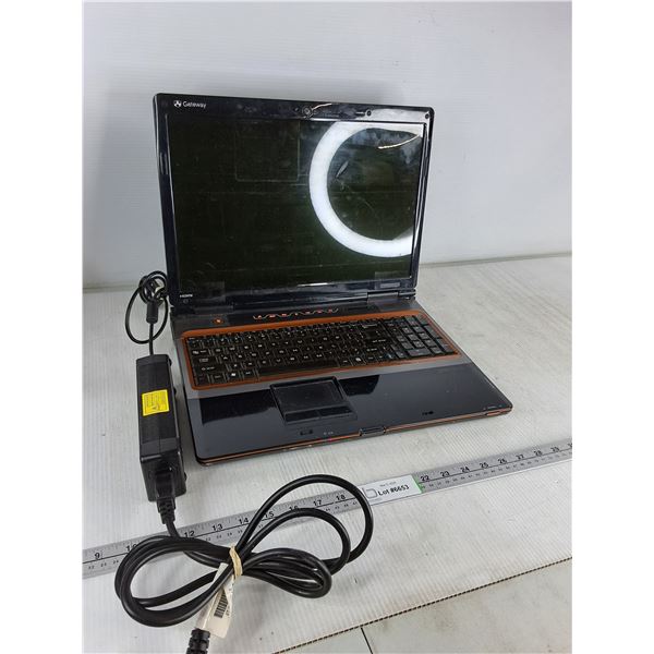 Gateway Laptop w/ Charger- 16" x 11", Powers On, As Is