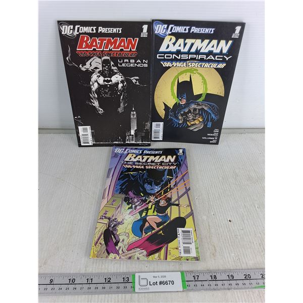 (3) Batman DC Comic Books