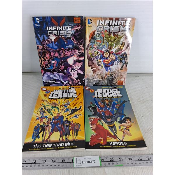 (4) Infinite Crisis & Justice League Comic Books