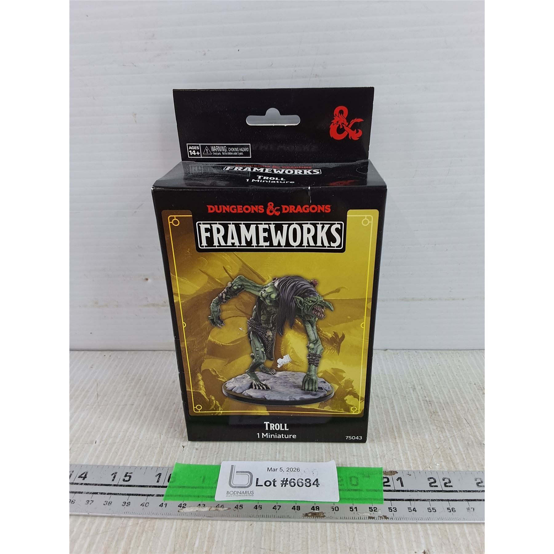 Dungeon & Dragons Frameworks Troll 1 Miniature - Sealed - Bodnarus ...