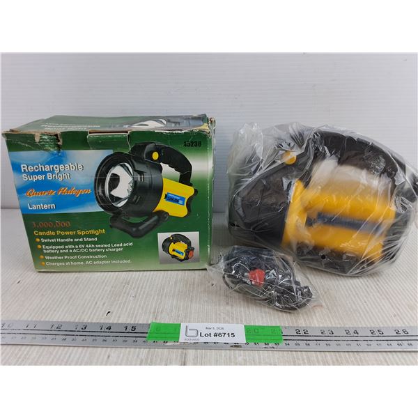 Rechargeable Quartz Halogen Lantern - New