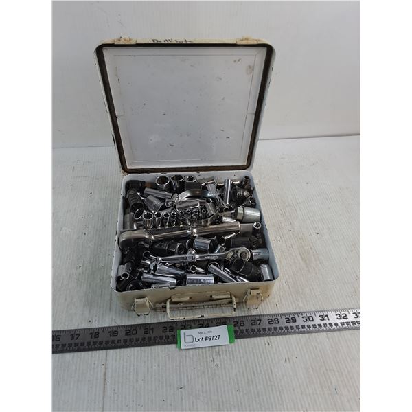 First Aid Box Full of Assorted Ratchets & Sockets
