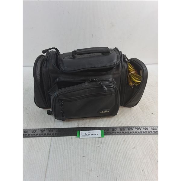 Optex Camera Bag Full of Assorted Electronic Cords