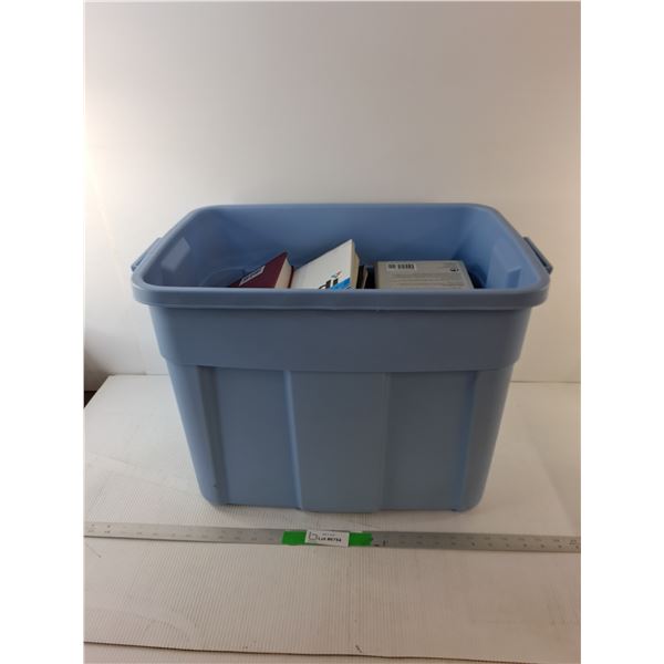 *Storage Tote 23.5" x 14.,75" x16.25" & Books- Anne of Green Gables, Nutrition, Misc. Cannot Ship