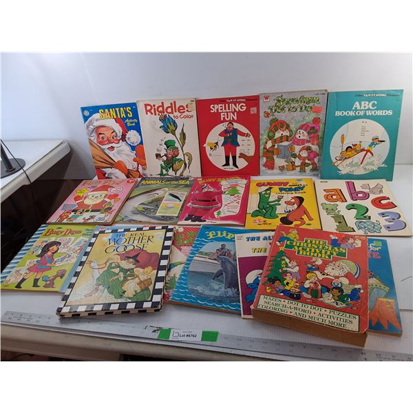 Vintage Children's Story & Work Books