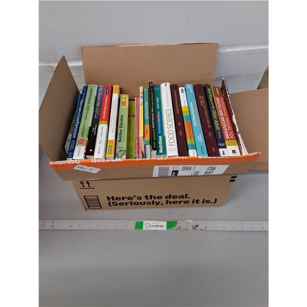 Box of Nutrition/Food Management Books-PICK UP ONLY