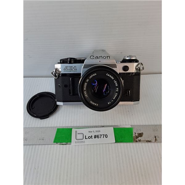 Canon AE-1 Camera- As Is