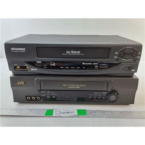 Sylvania & JVC VHS Players- Power On - PICK UP