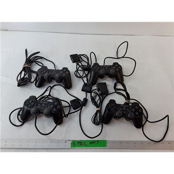 (4) Sony Playstation Controllers- Untested